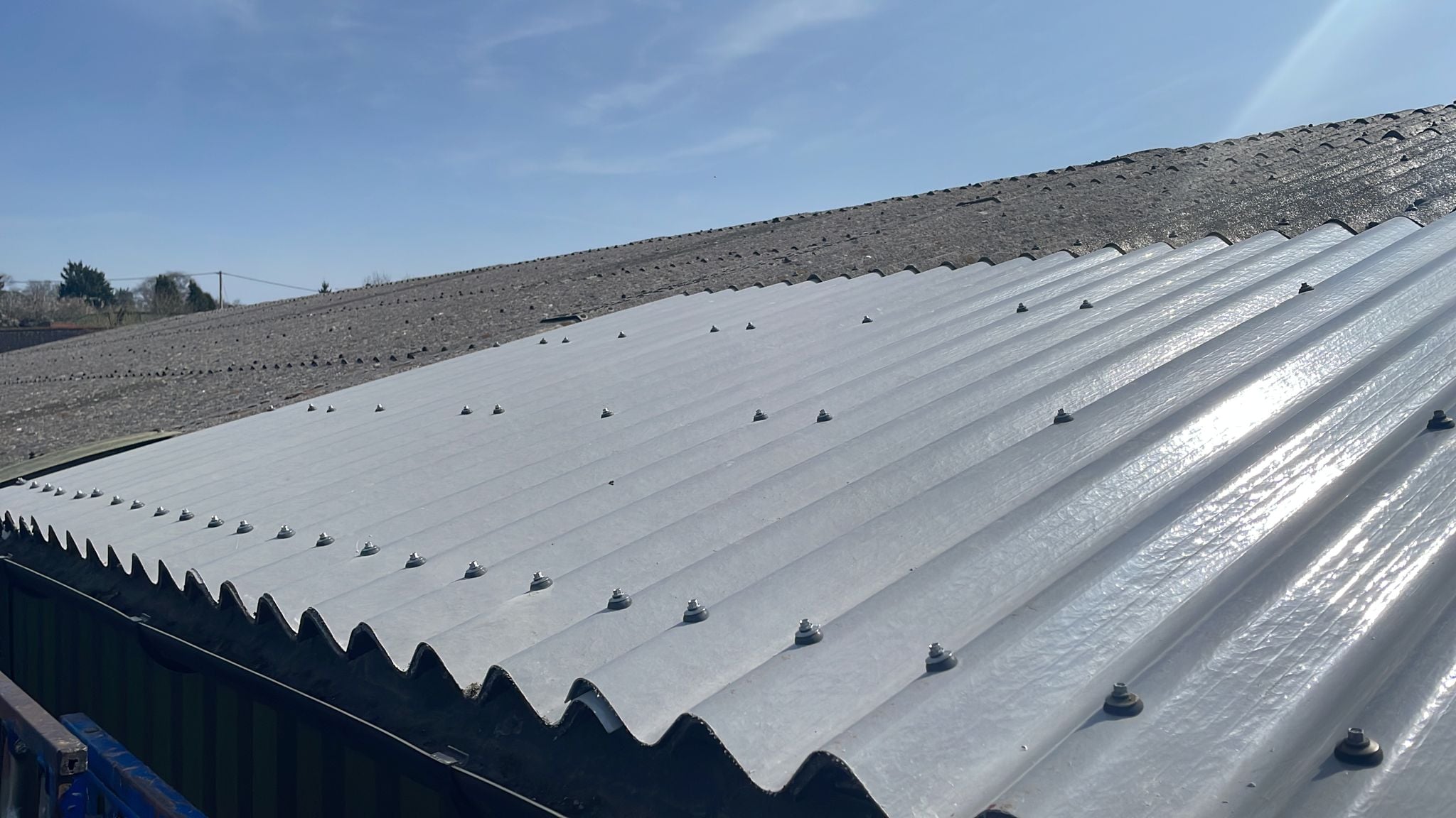 Industrial Roofing repairs to a bus depot roof in Medstead, Alton, Hampshire