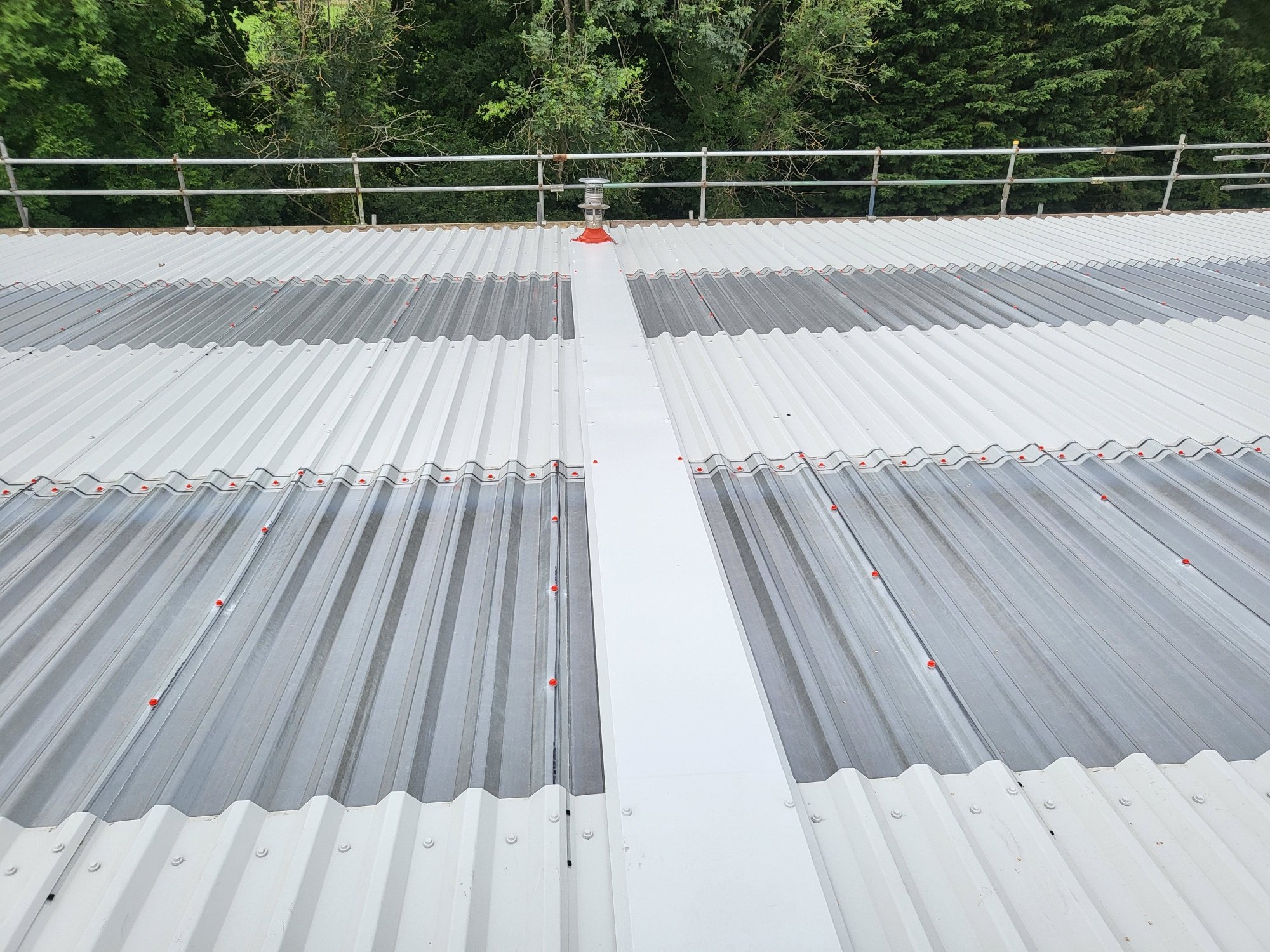 over-roofing to an office roof in Partridge Green Horsham West Sussex