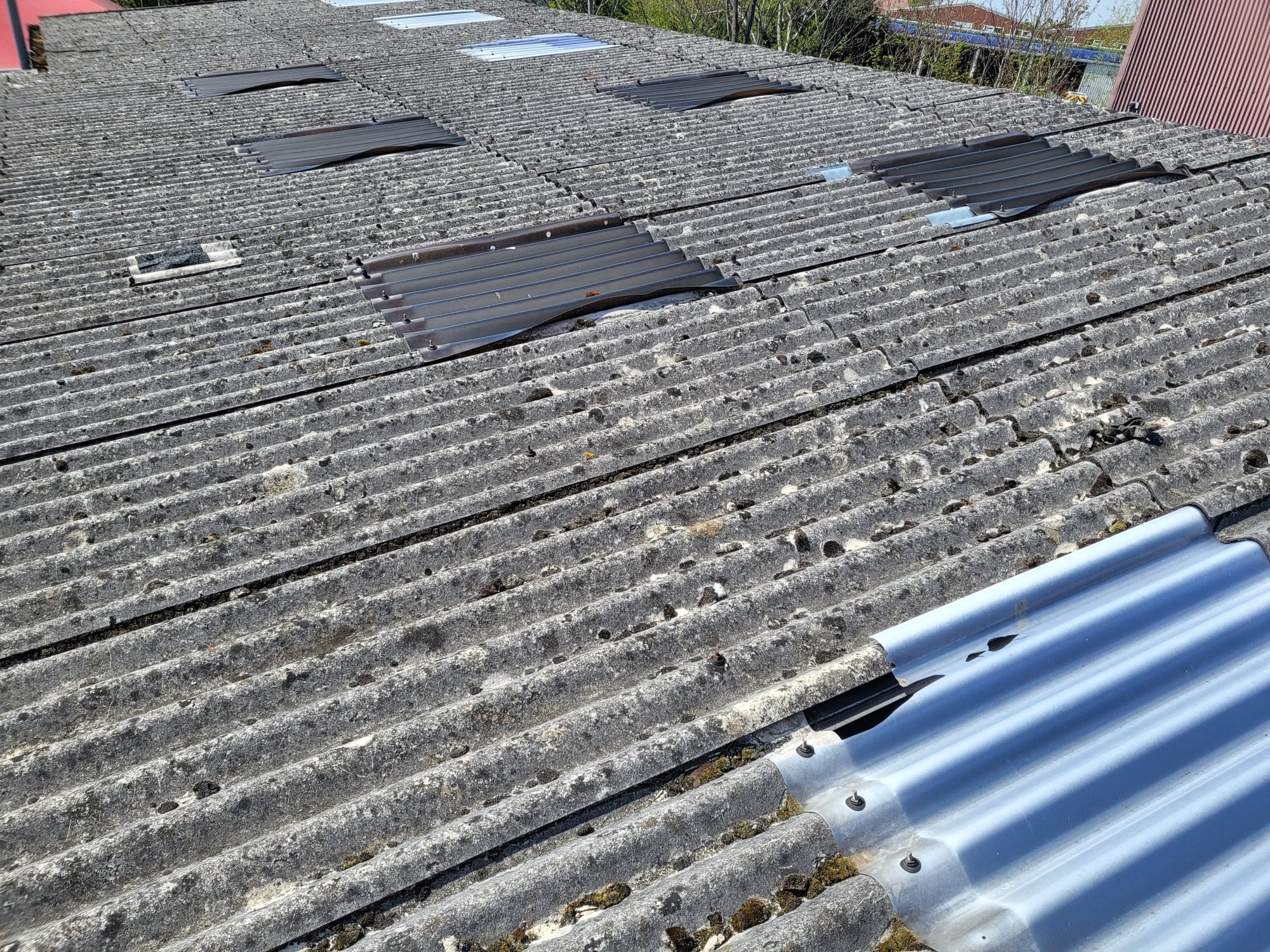 over-roofing to a factory roof in Burgess Hill West Sussex