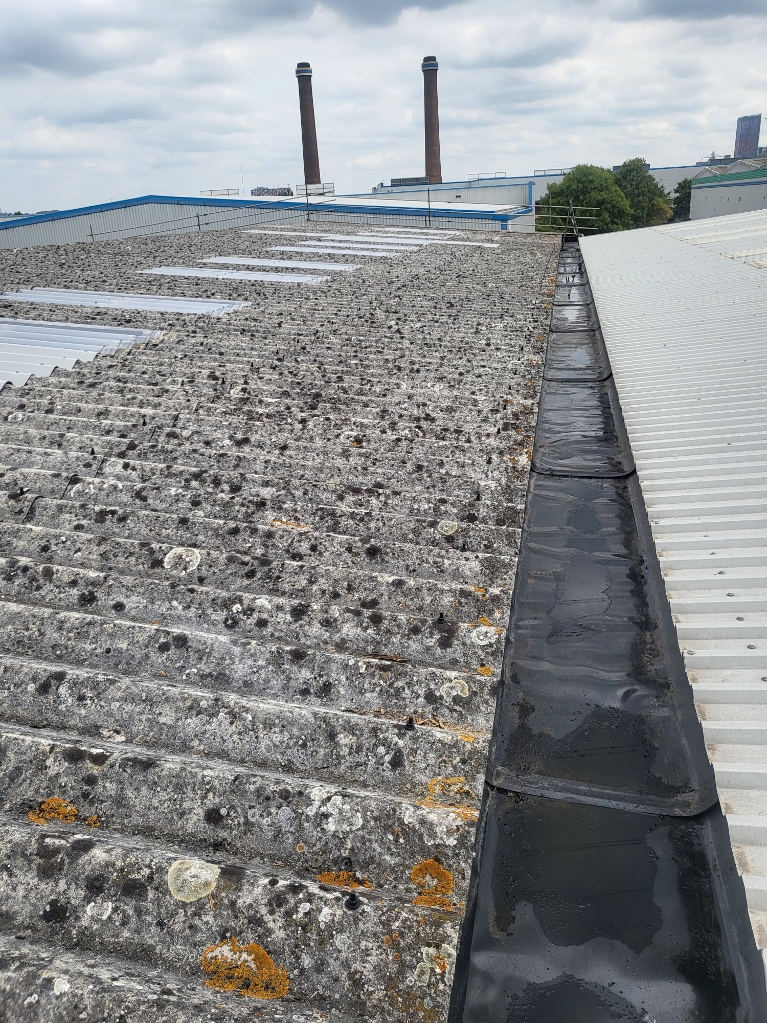 rooflight replacement to a warehouse roof in Croydon