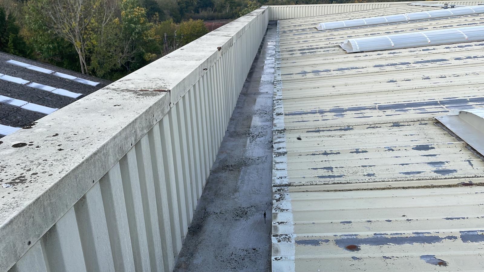Roof light replacement on a Warehouse roof in Guildford, Surrey