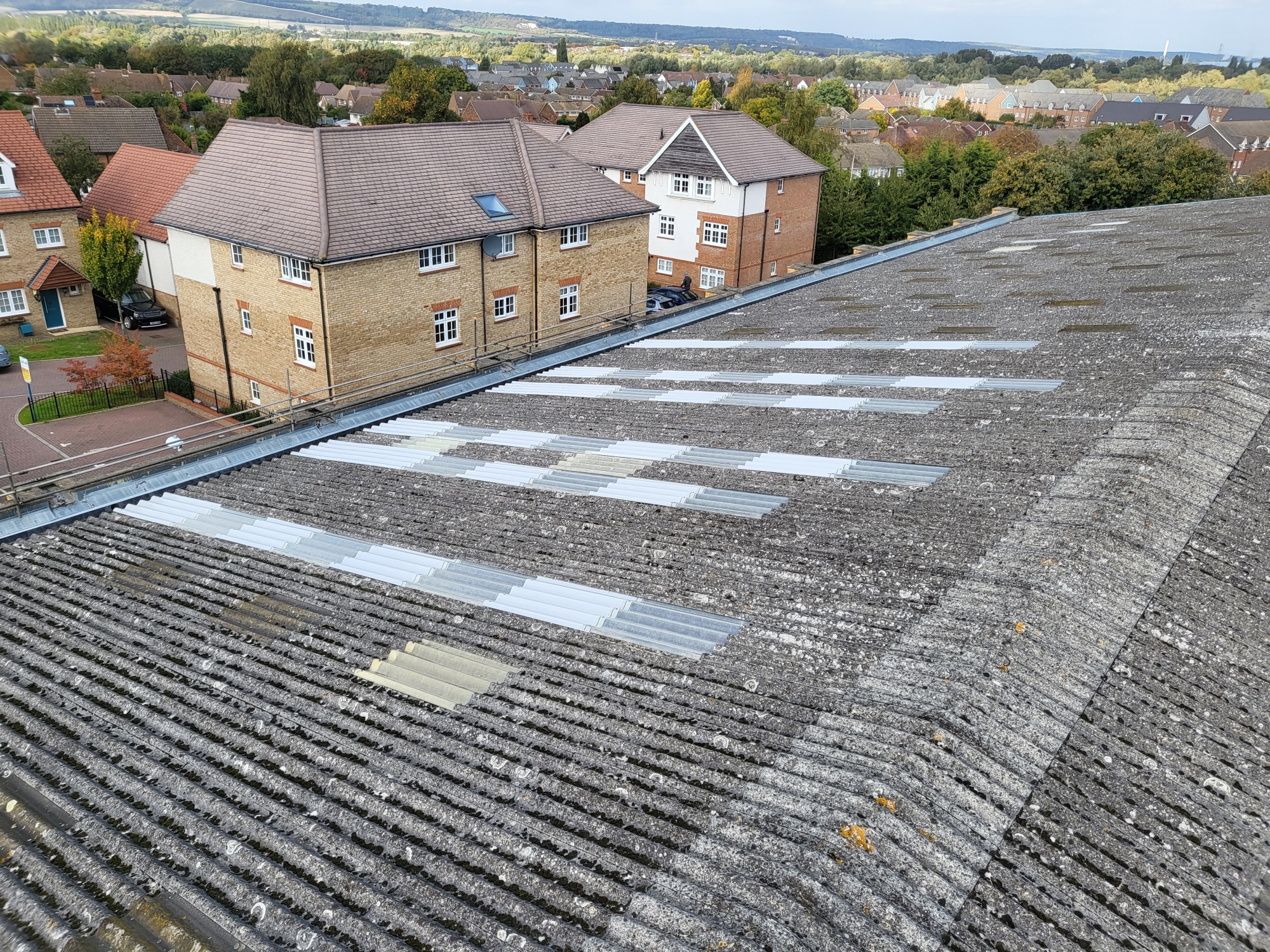Rooflight replacement to a Warehouse roof in Larkfield, Kent