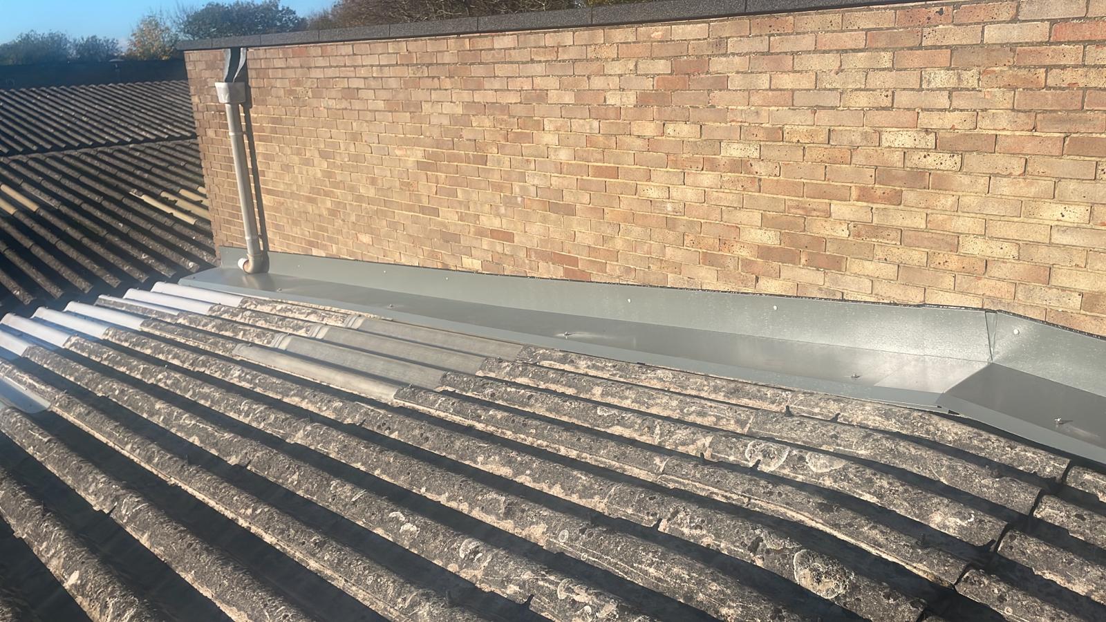 Repair work to a warehouse roof in Farnborough Hampshire