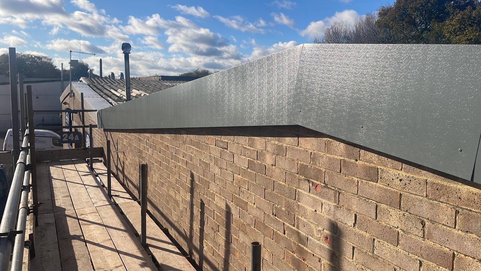 Repair work to an office roof in Farnborough Hampshire