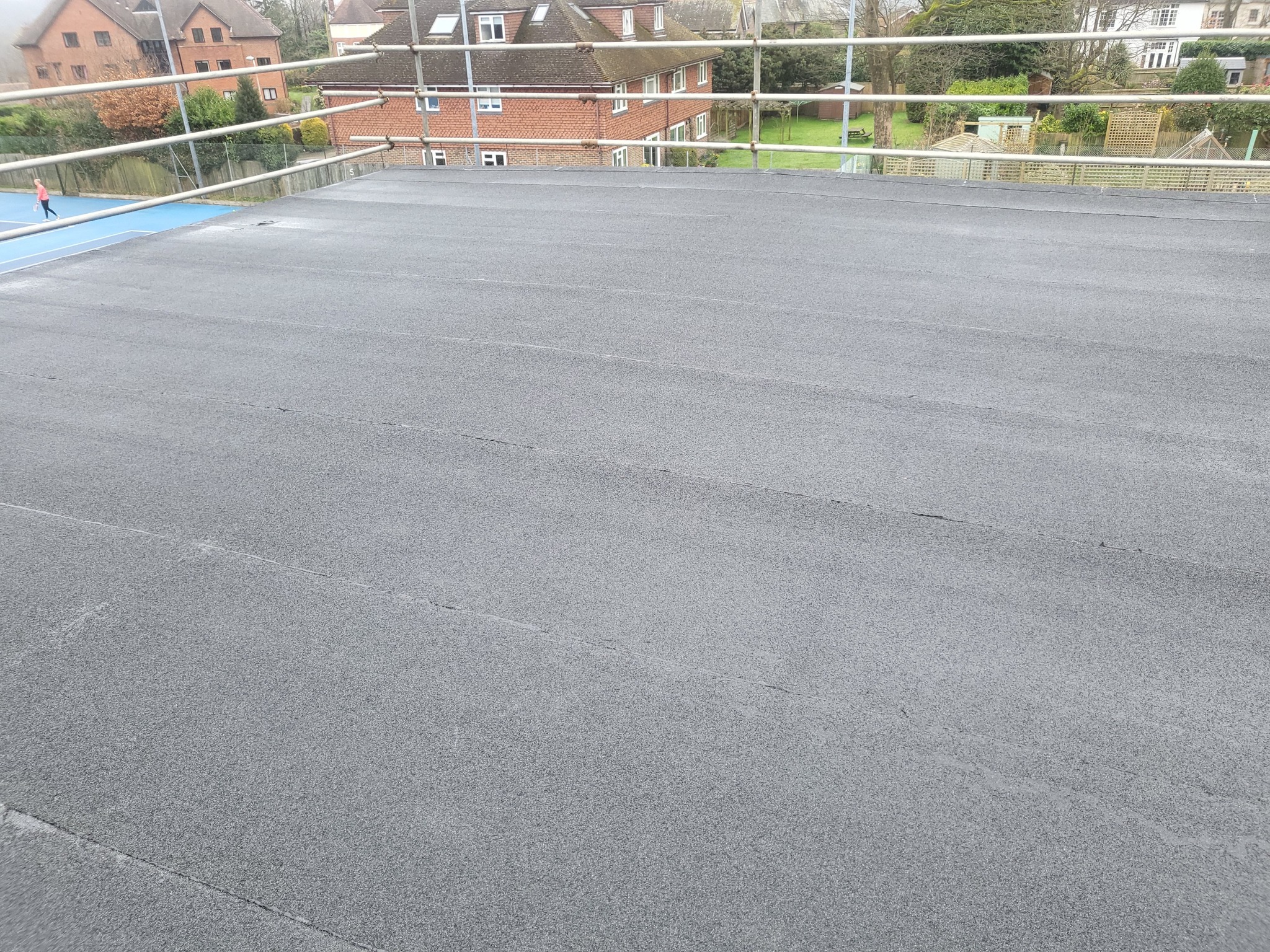 Felting replacement work to the squash court roofs in East Grinstead