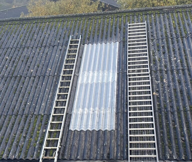 Pitched roof repairs to a Warehouse roof in Brighton, East Sussex