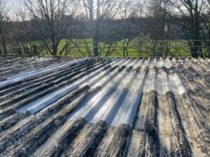 Leaking roof work to a Warehouse roof in Broadbridge Heath, West Sussex