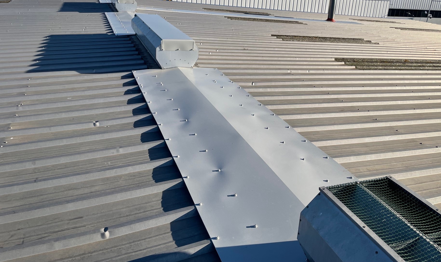 Roof repairs to a Warehouse roof in Rochester, Kent
