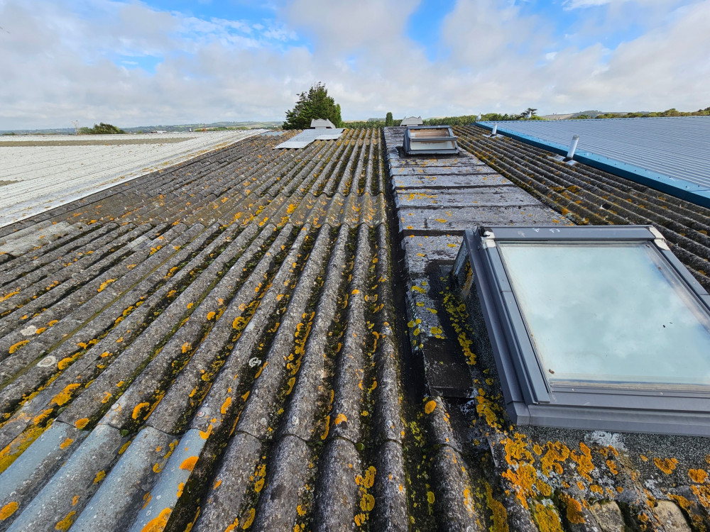 Over-roofing to a warehouse office roof in Worthing