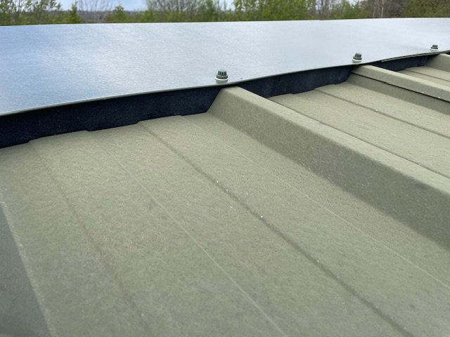 Roof repair over an office and workshop in Wickham, Fareham, Hampshire