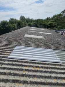 Roof work to a warehouse and stores roof in Chichester, West Sussex