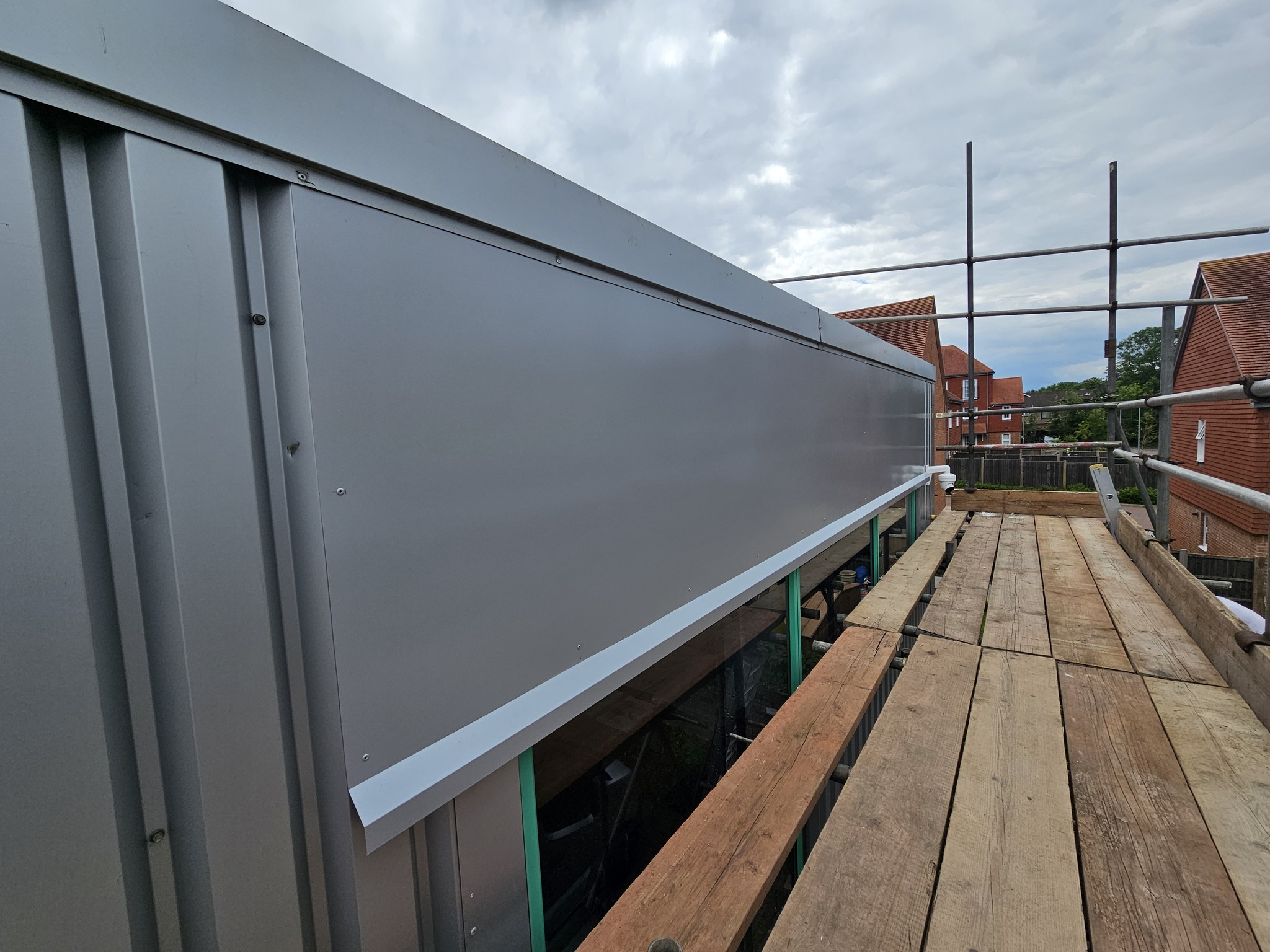 Cladding replacement to an industrial Unit in Tadworth, Surrey.