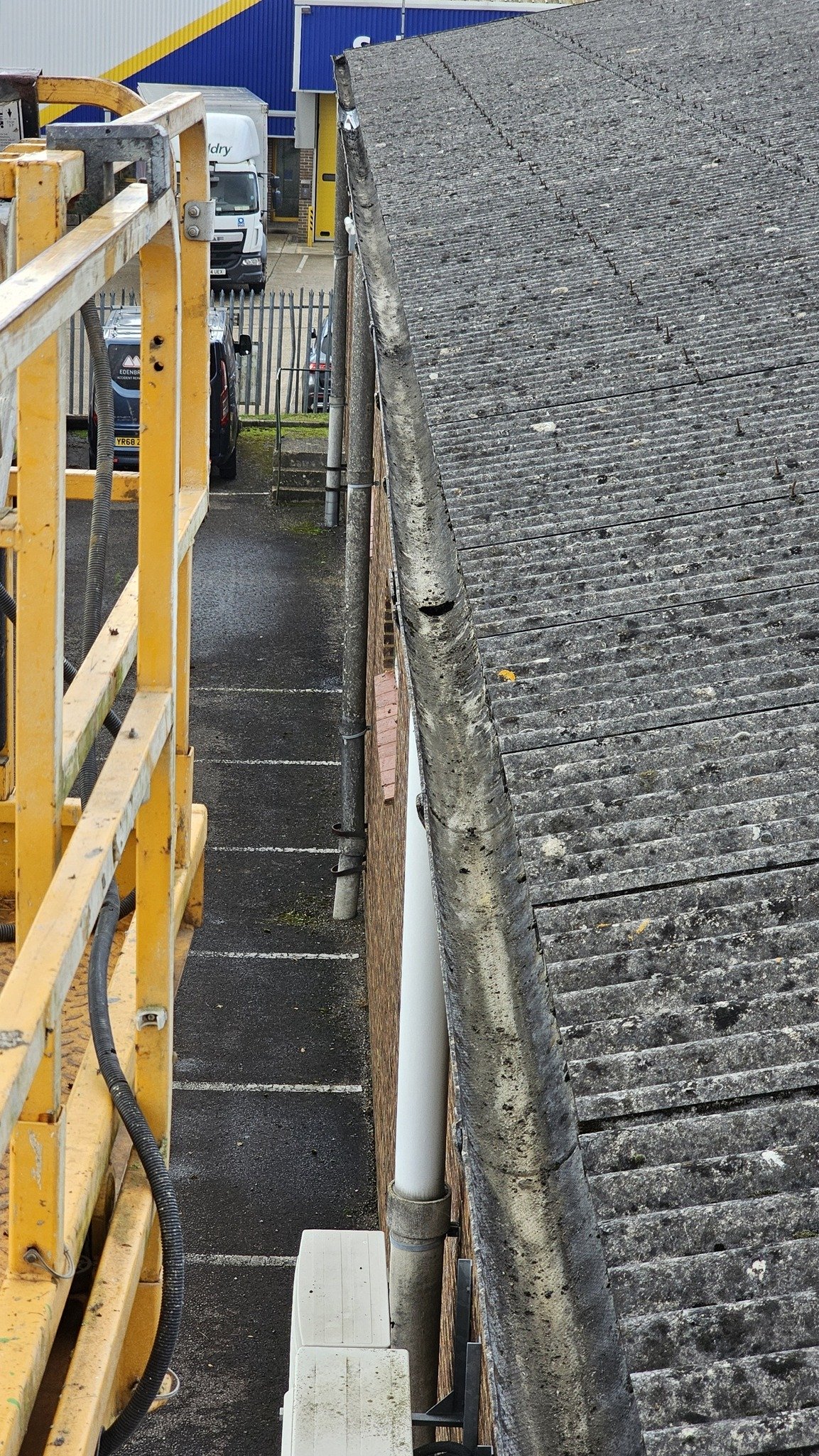 Gutter and Gutter and roof cleaning and repairs to workshop and office roofs in Edenbridge, Kentroof cleaning and repairs to workshop and office roofs in Edenbridge, Kent