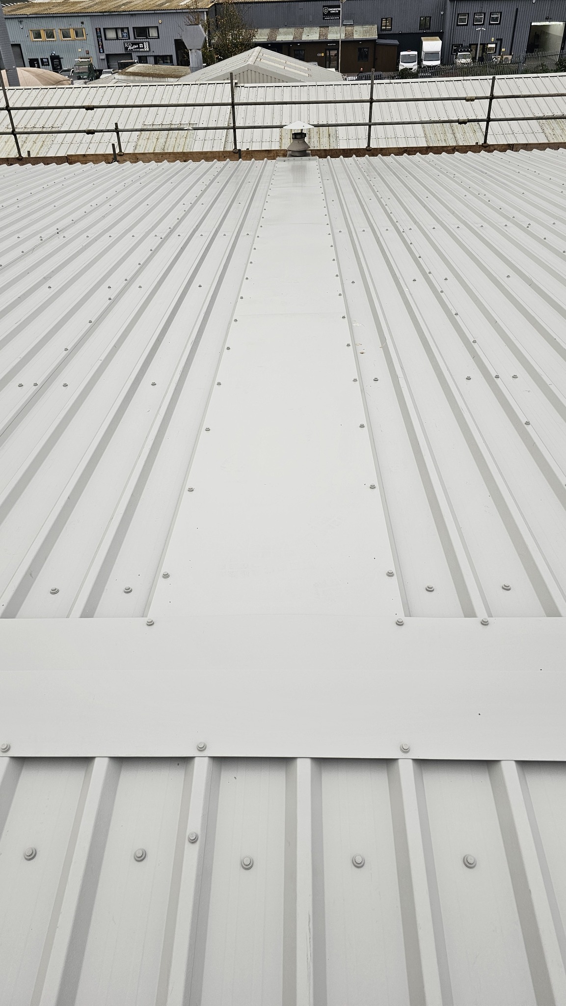 Over-roofing to an office and workshop roof in Chichester
