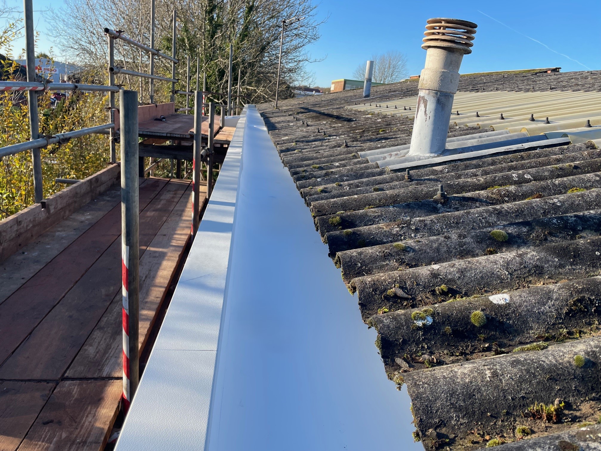 Repairs to a factory and office roof in Edenbridge Kent