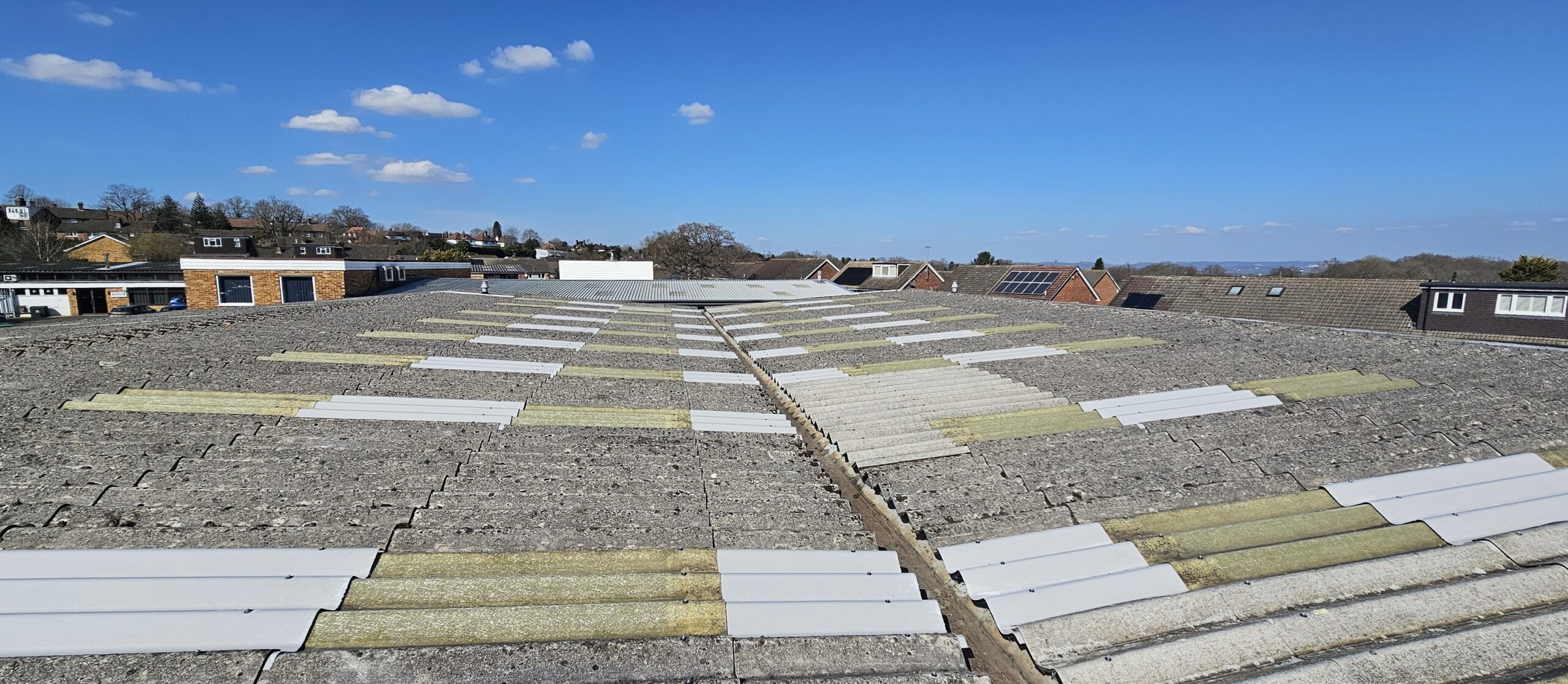 Repairs to a pitched roof with rooflights to a Warehouse in East Grinstead, West Sussex