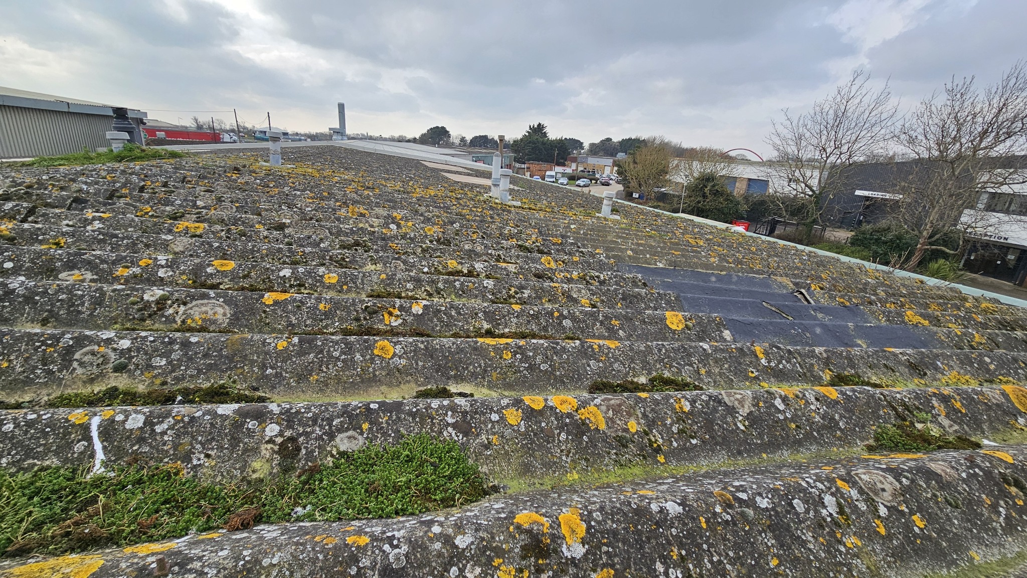over-roofing to an office roof in Littlehampton, West Sussex