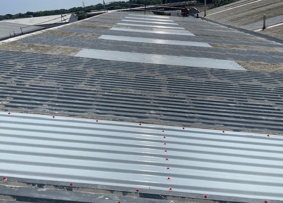Rooflight repairs to a storage Unit roof in Ashford