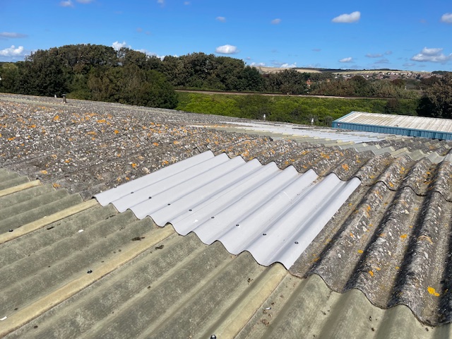 Leaking warehouse roof roofing repairs in Southwick, West Sussex