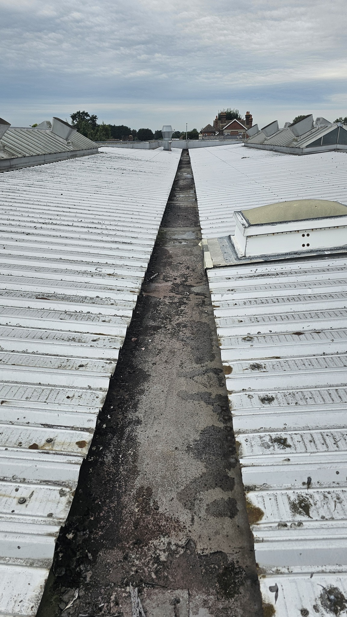 Warehouse and office roof repairs and guttering in Paddock Wood, Tonbridge, Kent.