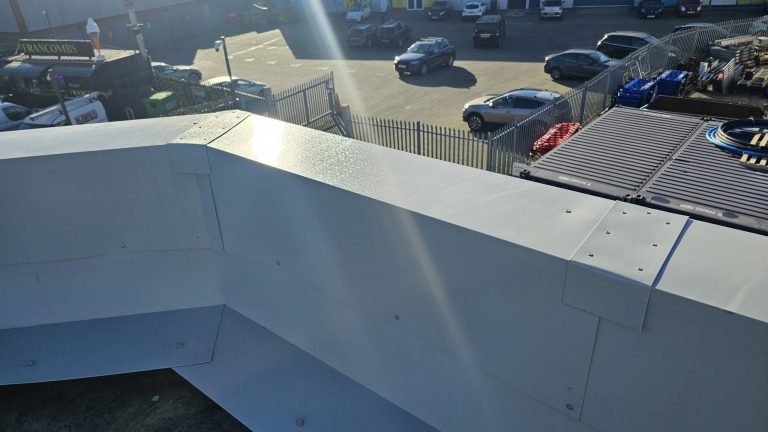 Repairs to a parapet wall on an office in Rochester, Kent