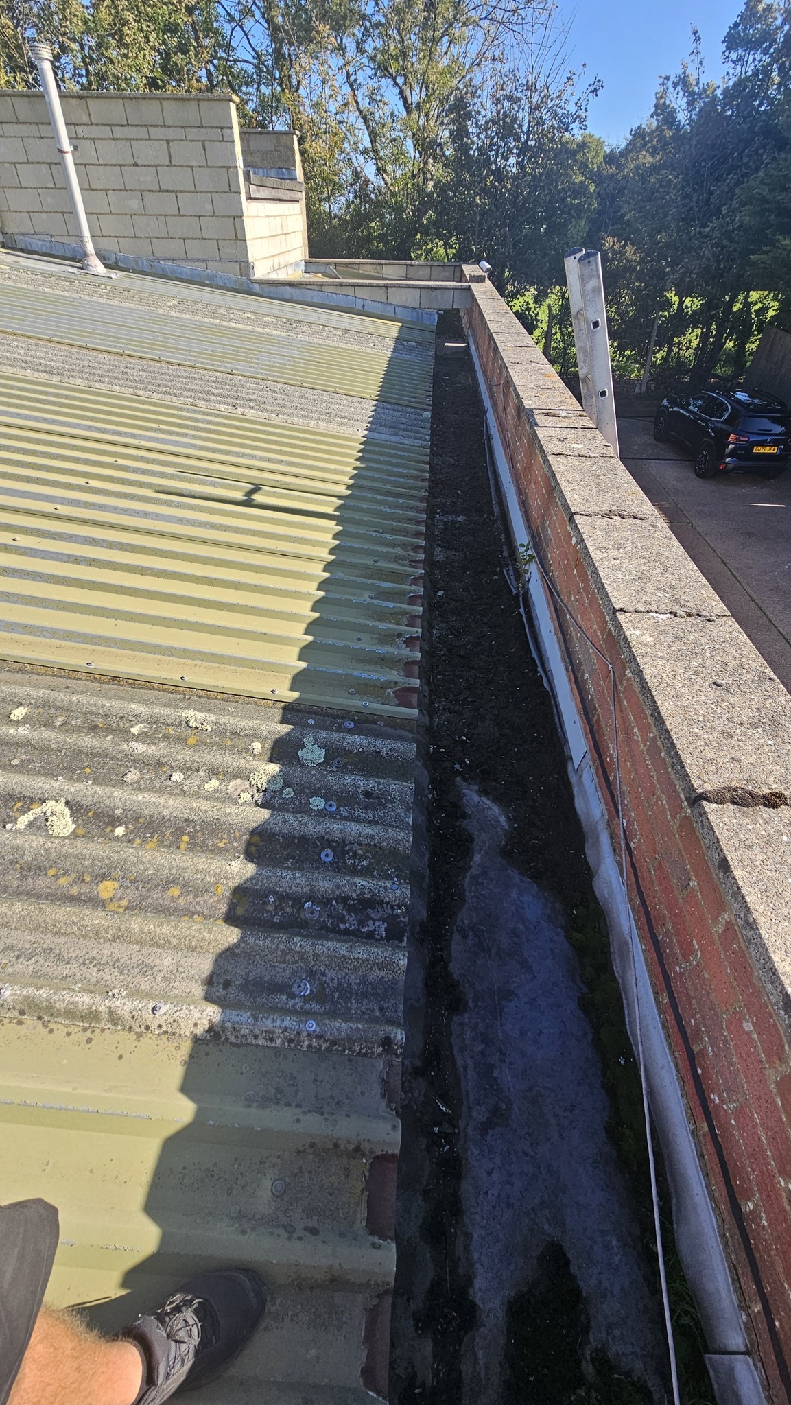 Roof repairs to a warehouse roof in Hastings, East Sussex