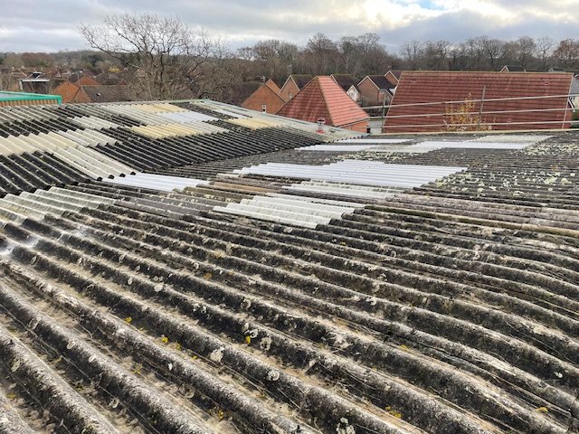 Leak prevention to a factory roof in Burgess Hill, West Sussex