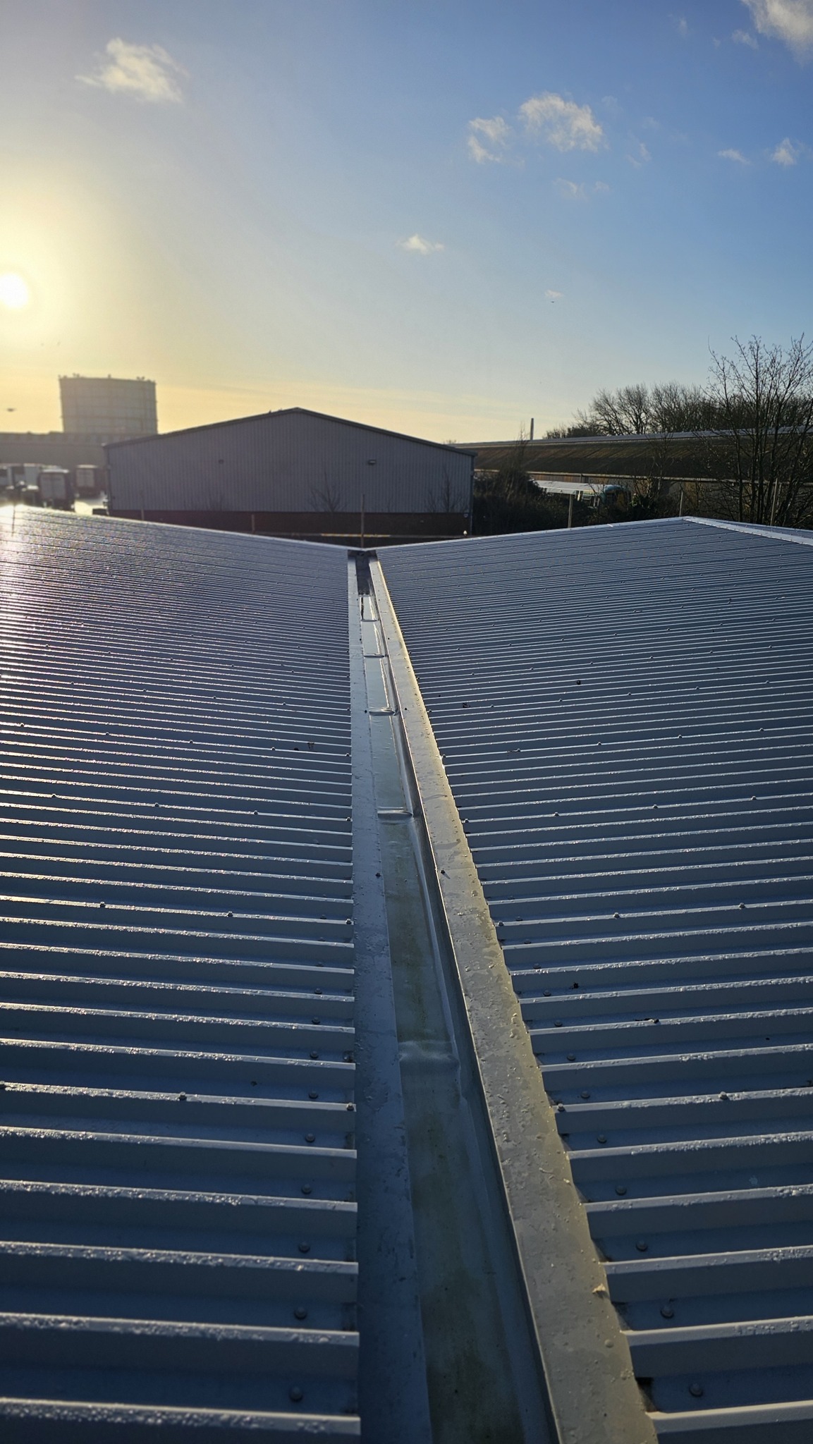 Over-roofing for a warehouse and factory roof in Littlehampton
