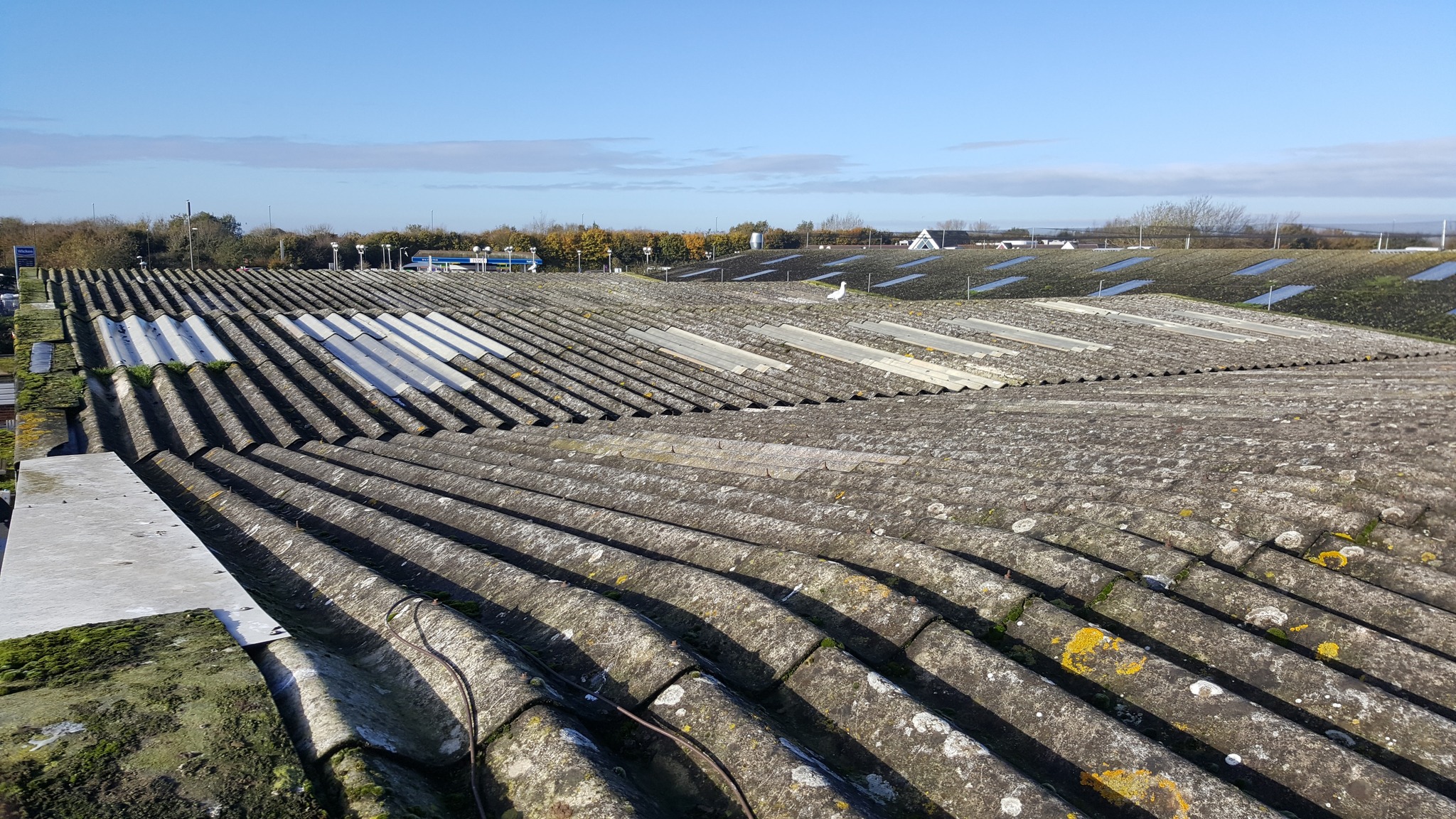 Over-roofing for a warehouse roof in Littlehampton, West Sussex