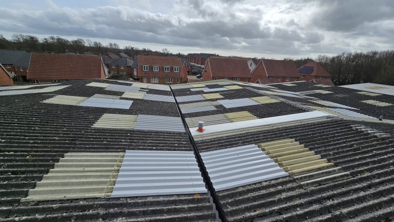 Workshop and warehouse roof in Burgess Hill, West Sussex