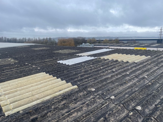 work to a Warehouse roof in Larkfield, Aylesford